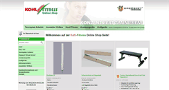 Desktop Screenshot of kohl-fitness.de
